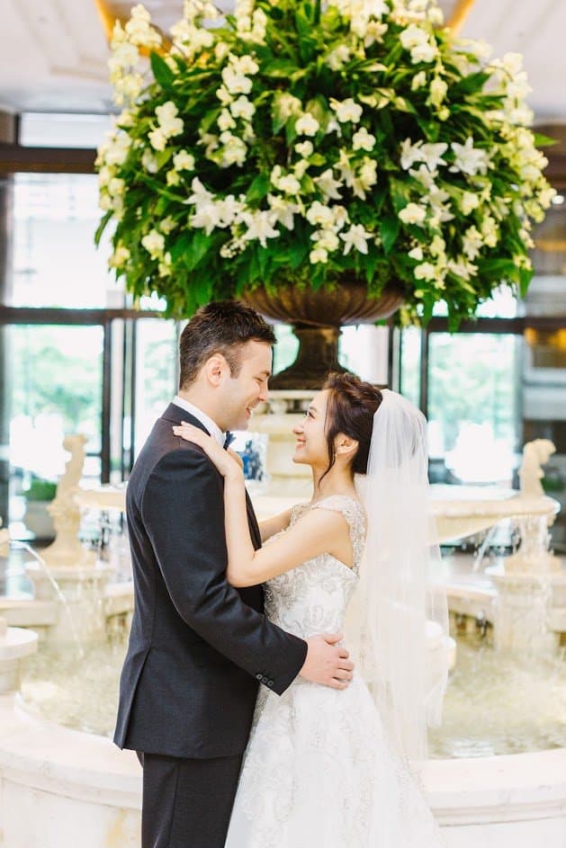 在 台北 的 君悅 場地舉行陽光正好的美式 婚禮 , 是每位新娘夢寐以求的西式婚禮樣式!
